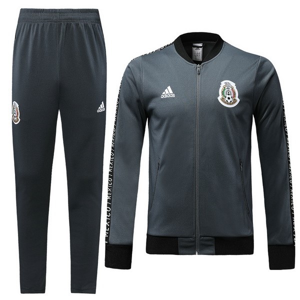 Survetement Football Mexique 2018 Gris Noir